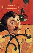Paul Gauguin Portrait cbarge de Gauguin oil on canvas